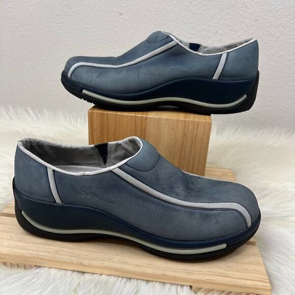 Dansko Bicycle Toe Slip On Clogs Slip Resistant Blue Women's Size 40 - US(9.5) - Picture 1 of 8